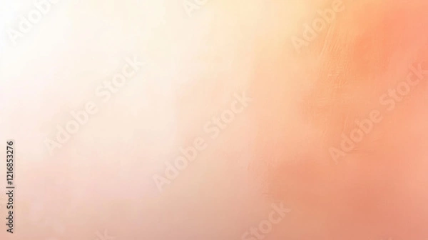 Obraz A soft gradient background blending pale peach and warm orange tones, with subtle texture and smooth transitions creating a calming and minimalistic appearance