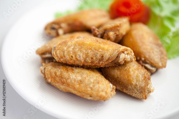 Obraz Fried Chicken Wings with Salt