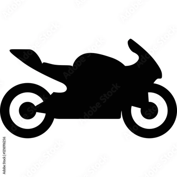 Obraz Simple vector icon motorcycle