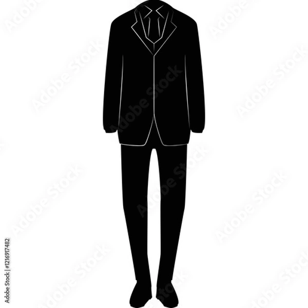 Fototapeta Simple vector icon formal suit