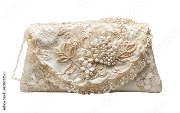 Fototapeta Chic Evening Purse on transparent background PNG.