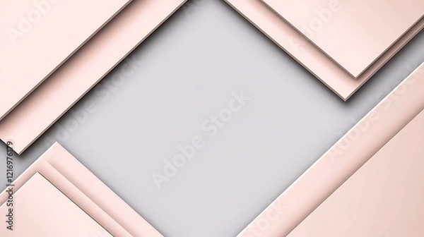 Fototapeta Abstract Pink and Gray Geometric Design