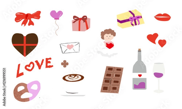 Fototapeta バレンタインの贈り物　jpeg