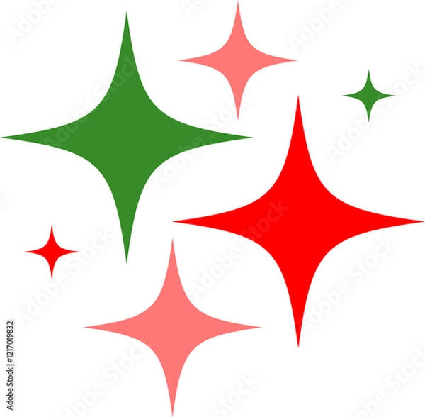 Obraz Shinning Sparkle Stars Icon