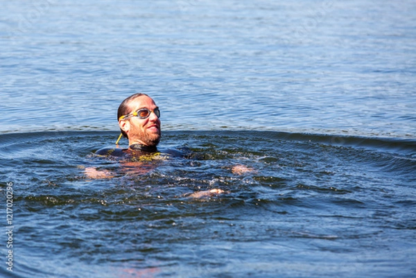 Obraz Schwimmtraining im Herbst