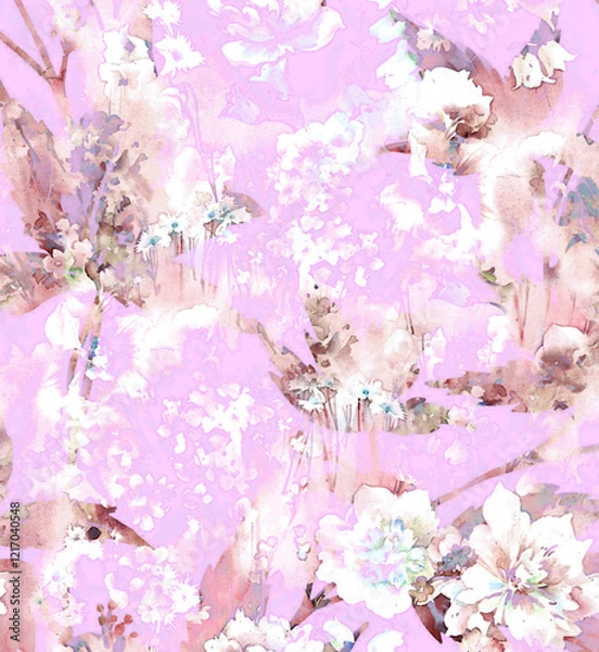 Fototapeta flower seamless patterns