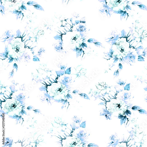 Fototapeta flower seasmaless patterns