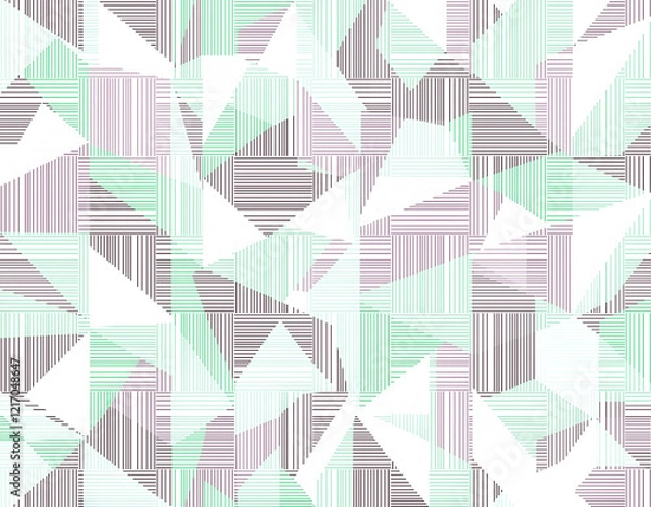 Obraz Colorful geometric irregular square background