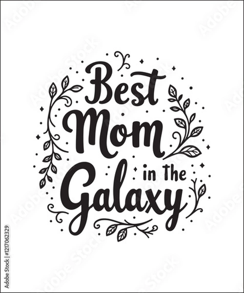 Obraz Hand-Lettered Mom T-Shirt Design