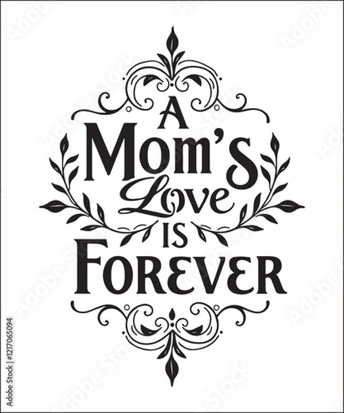 Fototapeta Minimalist Mother’s Day Tee Design