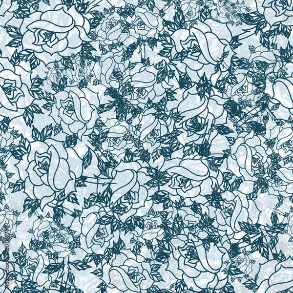 Obraz abstract flower seamless patterns