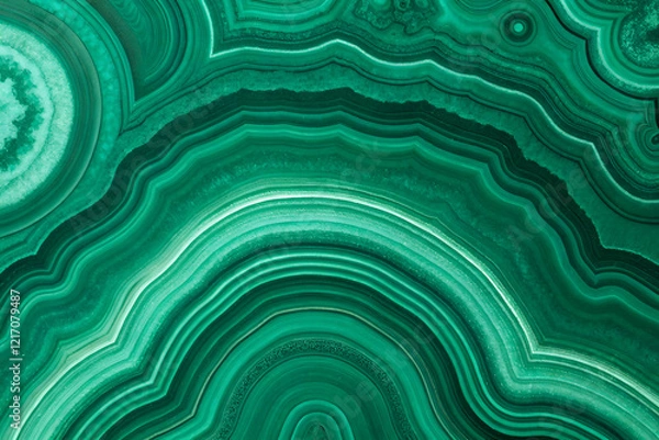 Obraz Malachite stone HD texture. The abstract green background. 