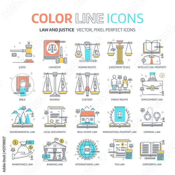 Fototapeta Law illustrations