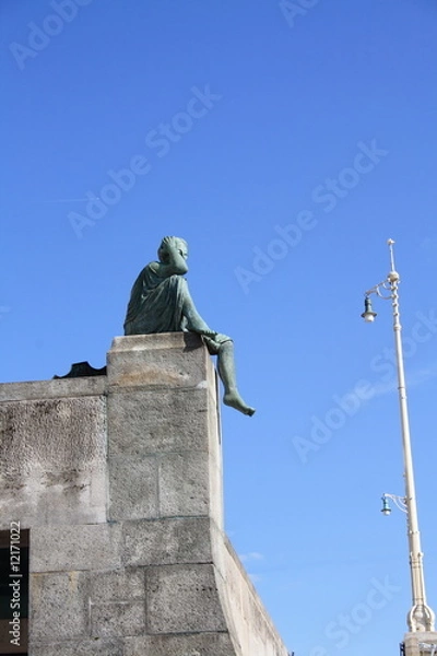 Obraz Brückenfigur Rheinbrücke Basel