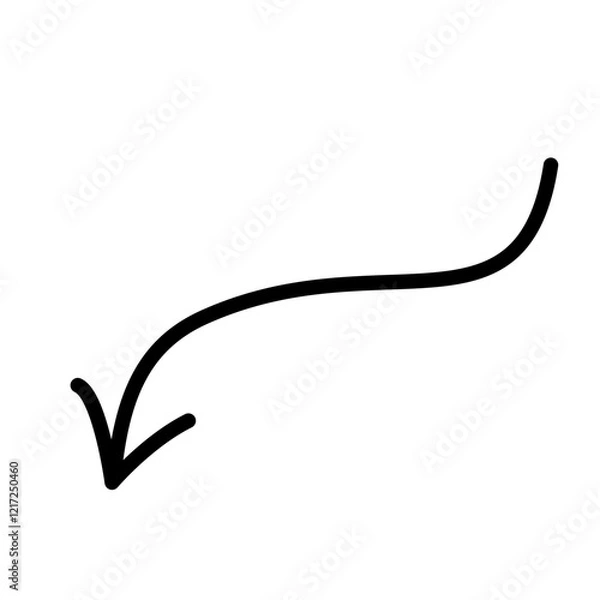 Obraz arrow line doddle