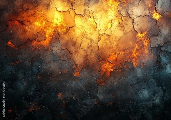 Obraz Lens Optical Flare Glare Grunge Scratches and Dust Film Noise Grain Overlay Red Effect Vintage Retro Abstract Bokeh and Light Leaks with Retro Camera Defocused Blur. Screen Overlay Mode for Photo