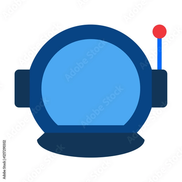 Fototapeta Astronaut Helmet Icon Style