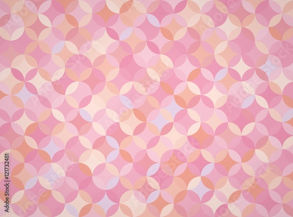 Fototapeta 和柄　七宝（ピンク）