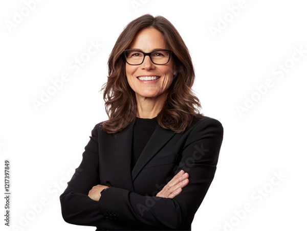 Fototapeta Isolated Businesswoman Portrait