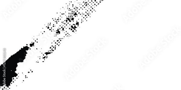 Fototapeta Dots halftone white and dark blue vector line color pattern gradient grunge texture background. grunge brush strokes ink paint isolated on white background. modern