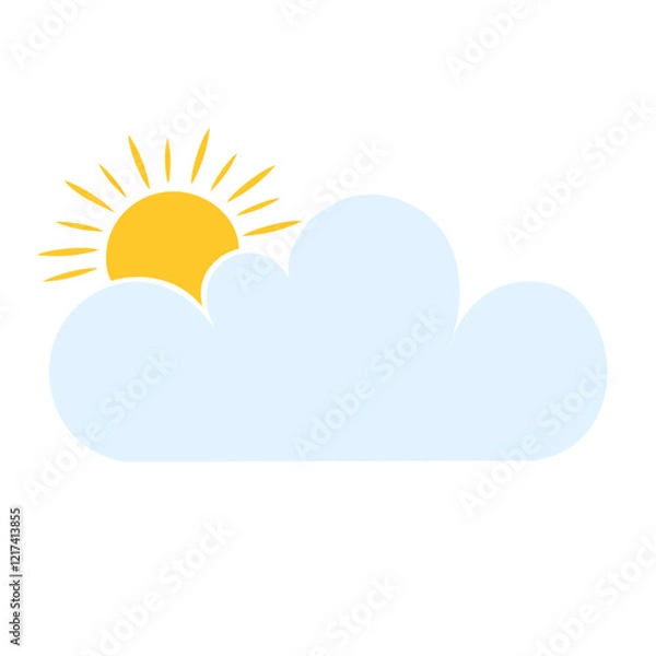 Fototapeta sun and clouds