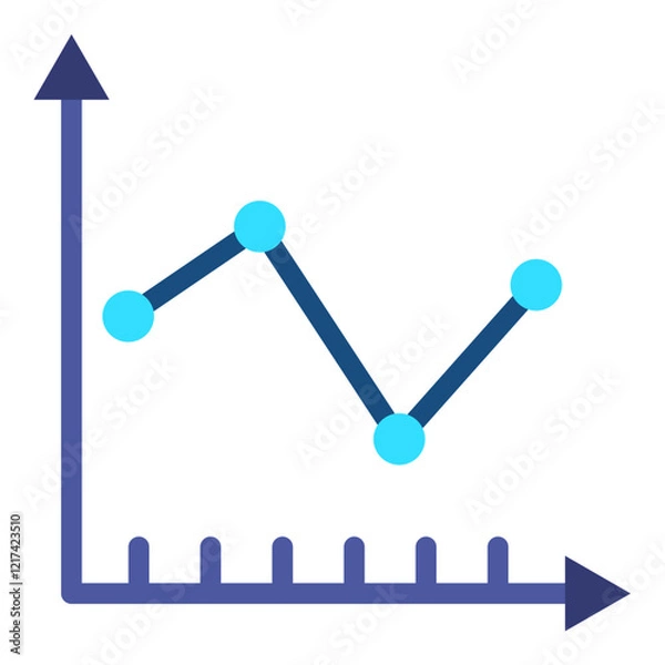 Obraz Vector Design Control Chart Icon Style