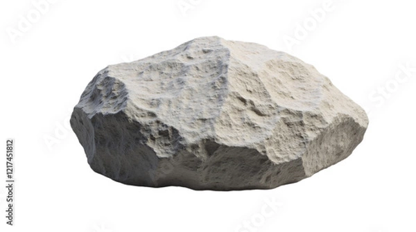 Fototapeta Natural Stone Rock Isolated on a Transparent Background (PNG).