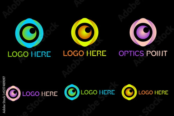 Obraz OPTICAL logo , 6 Different color 