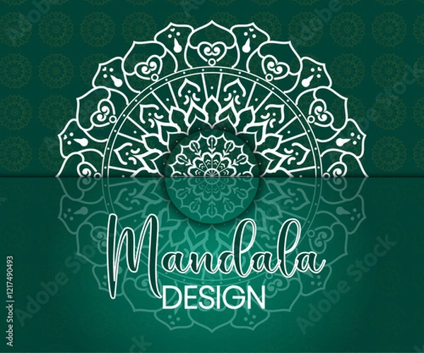 Fototapeta minimal creative mandala design