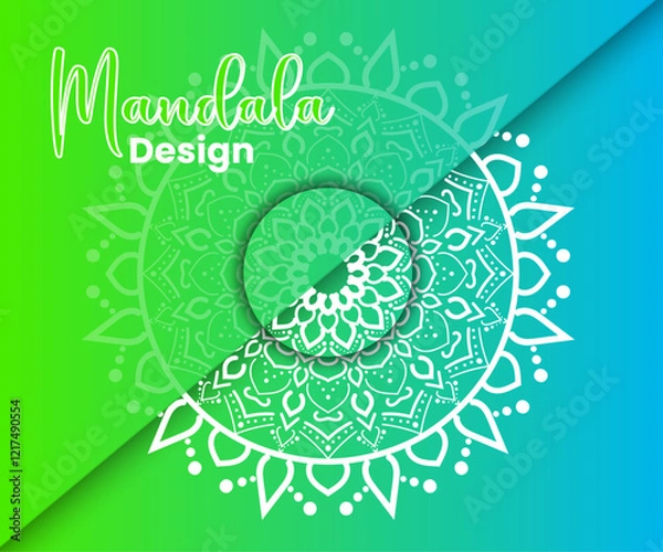 Fototapeta minimal creative mandala design