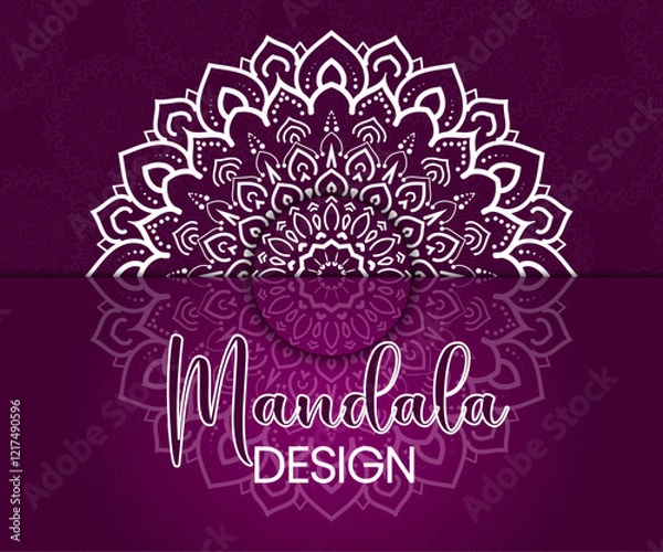 Fototapeta minimal creative mandala design