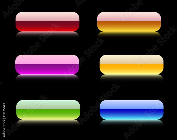Fototapeta glossy buttons