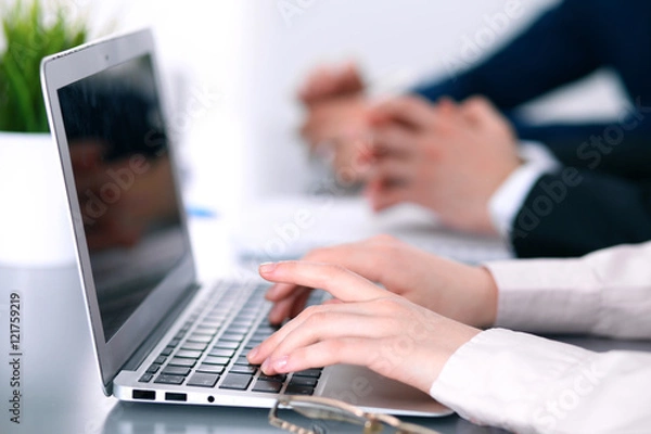 Obraz Group of business people working together in office