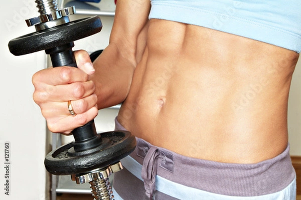 Obraz dziewczyna poćwiczyć