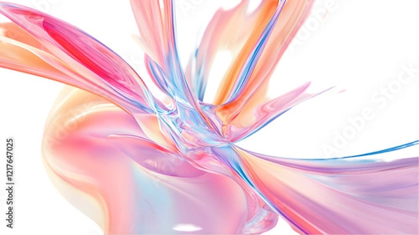 Fototapeta abstract colorful background with waves