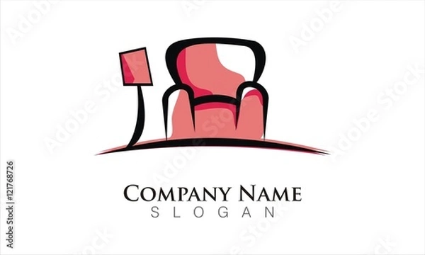 Obraz sofa logo