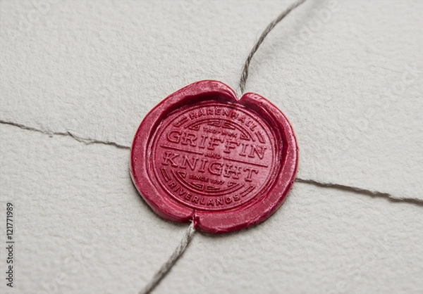 Obraz Wax Seal Stamp Mockup