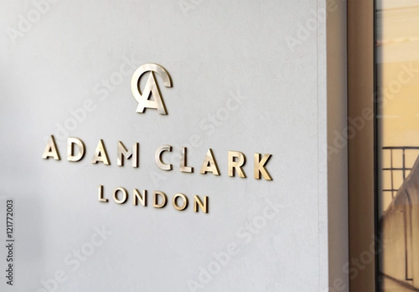 Obraz Wall Signage Mockup 02