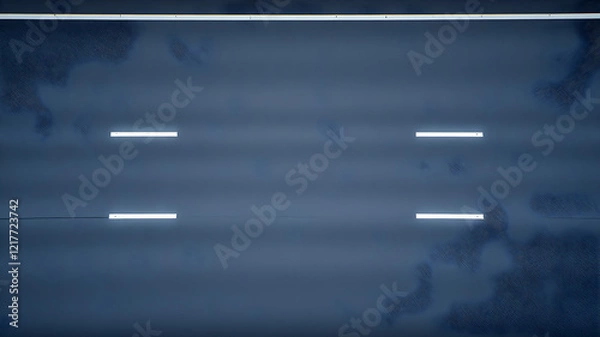 Fototapeta Top view asphalt road illustration. Generative AI