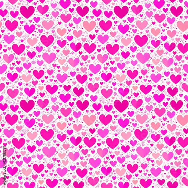 Fototapeta ロマンチックなシームレスパターン, バレンタインデー用, ギフトラッピング, デジタルアート, ウェディングデザイン, カード作成, ファッションプリント, 壁紙デザイン, 装飾アイテム, パーティーデコレーション, テキスタイルパターン.







