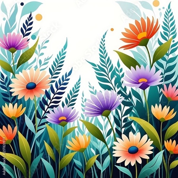 Obraz seamless floral pattern