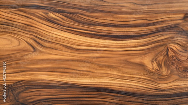 Fototapeta Seamless Background of Teak Wood Planks Showcasing Honey-Brown Tones, Straight and Uniform Grain Patterns, and a Naturally Oiled Appearance for Tropical Elegance