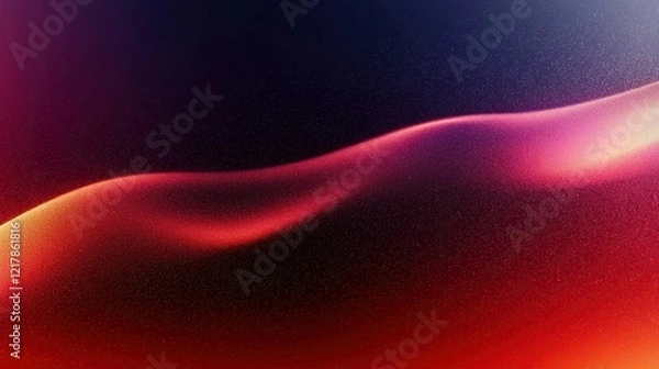 Fototapeta A vibrant abstract image with smooth waves and a gradient of warm colors creating a radiant glow. Perfect for a luxury design background.