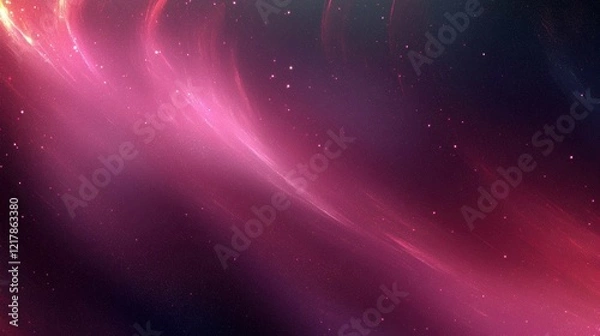Fototapeta A mesmerizing depiction of swirling colors in the cosmos, showcasing shades of pink, purple, and hints of stars against a dark background.