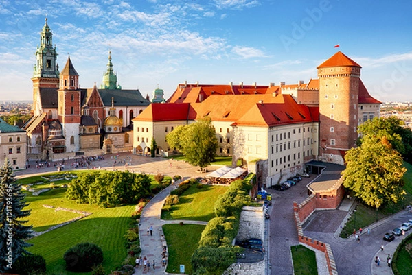 Fototapeta Kraków - Wawel w dzień