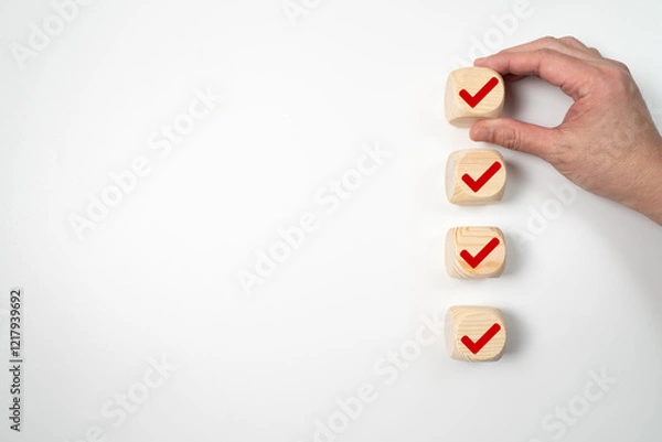 Fototapeta Completion checklist or tasks
