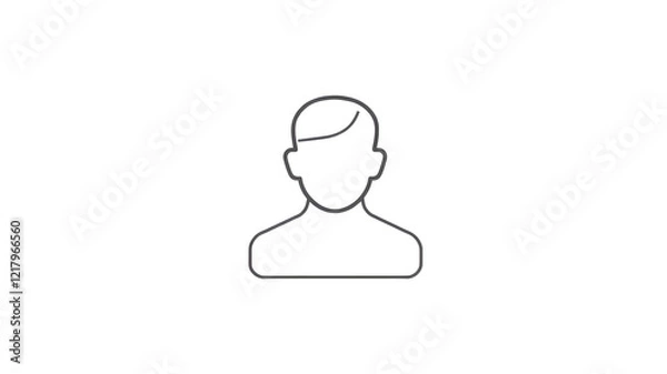 Obraz ID card pass, icon in line design. ID, card, pass, identification, access, employee, security. Generative AI