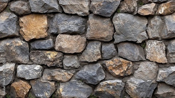 Fototapeta Rough Stone Wall Texture Background Image