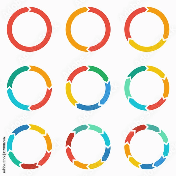 Obraz Okrągłe strzałki na plansza