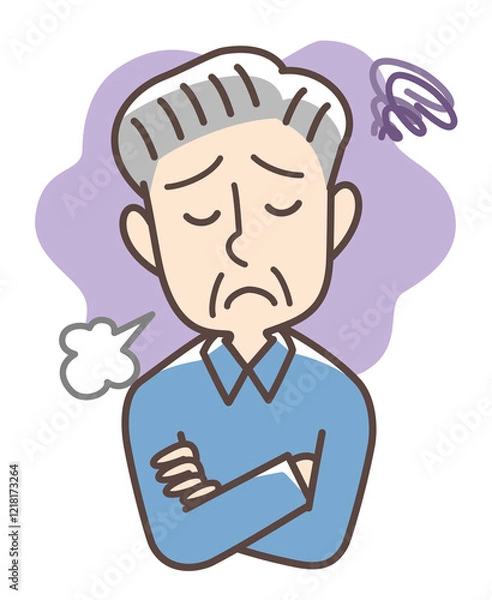 Obraz 憂鬱なおじいさん